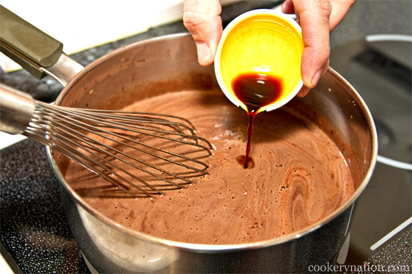 Stir in the vanilla extract.