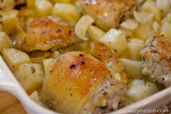 Lemon Garlic Chicken with Potatoes